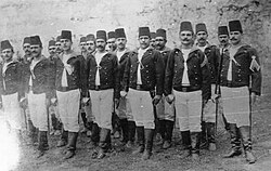 Ottoman naval infantrymen during the reign of Abdul Hamid II