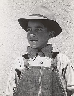 A Hispano boy in Chamisal, 1940