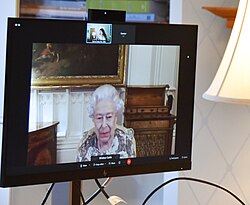 Virtual meeting with Cindy Kiro during the COVID-19 pandemic, October 2021