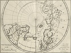 C.G. Zorgdragers map of the North Pole from 1720