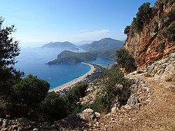 The Lycian Way is a 760 kilometers (470 mi) long hiking path in Southwestern Turkey.[68]