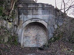 The southern portal of the tunnel near Goyden Pot