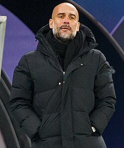 Guardiola as manager of Manchester City in 2021