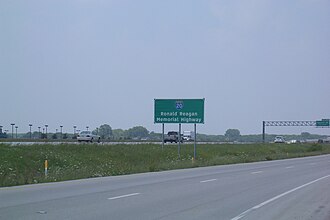 On February 16, 2006, I-20 in Arlington was dedicated as 'Ronald Reagan Memorial Highway' (signs are visible at mile markers 447 and 452)