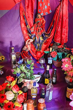Altar at the Terreiro de Candomblé in Jiribatuba [pt], Vera Cruz