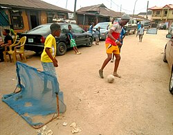 Street play in Lagos, Nigeria