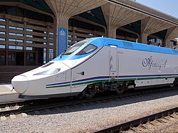 The Afrosiyob high-speed train