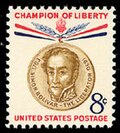 Simón Bolívar on a 1958 stamp