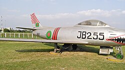 BAF F-86 Sabre in the BAF Museum