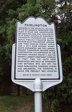 Fairlington historical marker