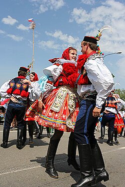 "Kroj" from Czech Moravian Slovakia during the Ride of the Kings festival