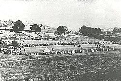 British people in a park in Stockport, celebrating the relief of Mafeking
