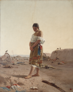 La Paraguaya, symbolising the country's utter devastation. (Juan Manuel Blanes, 1830–1901)