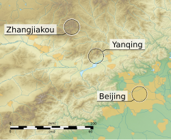 Location of the three Beijing 2022 clusters