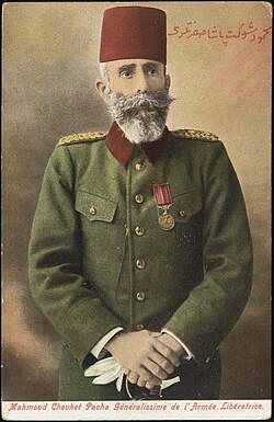 Grand Vizier and Generalissimo Mahmut Shevket Pasha, who was assassinated less than six months into his premiership