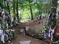The clootie well near Munlochy, on the Black Isle, Scotland