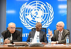 Mbeki at a United Nations meeting on Sudan, July 2019.