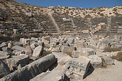 The well-preserved Roman amphitheatre is among the largest in Syria.
