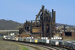 Bethlehem Steel in Bethlehem, Pennsylvania was one of the world's largest manufacturers of steel before its closure in 2003