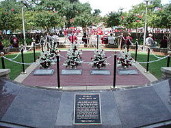 Reveille cemetery as seen from Kyle Field