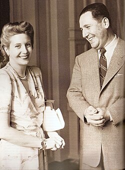 Argentine president Juan Perón and first lady Eva Perón have been the central figures in the Justicialist Party.