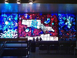 Ardon windows in the old library building, Givat Ram