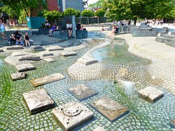 Water feature in Cologne, summer 2017