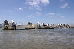 Flood barrier on the River Thames