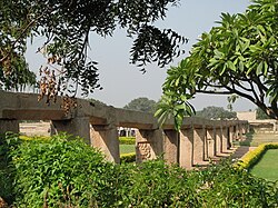 Medieval Deccan aqueduct in Hampi
