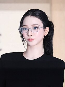 Karina attending Gentle Monster's "Future Retail" pop-up in 2025