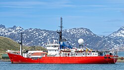 MV Pharos SG at Grytviken in 2024