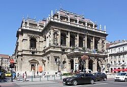 The Hungarian State Opera House on Andrássy út (a World Heritage Site)