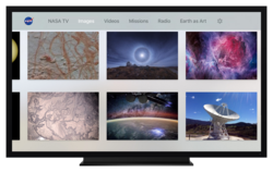 NASA app for Apple TV