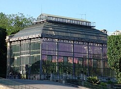 Hothouse, Jardin des Plantes, built 1834–1836 by Charles Rohault de Fleury. Example of French glass and metal architecture.