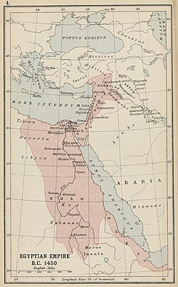 Egyptian Empire at 1450 BC