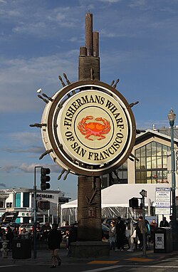 The Fisherman's Wharf is a popular tourist attraction.