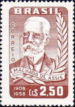 Stamp depicting Machado de Assis