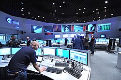 European Space Operations Centre in Darmstadt, Germany.