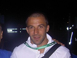 Del Piero after Italy's victorious 2006 World Cup semi-final against hosts Germany