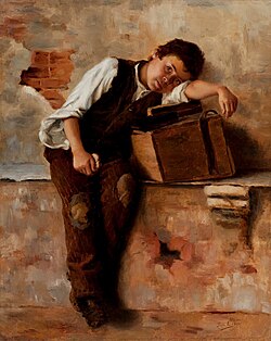 Saudades de Nápoles (1895) (Missing Naples). Painting by Bertha Worms (Pinacoteca do Estado de São Paulo, São Paulo).