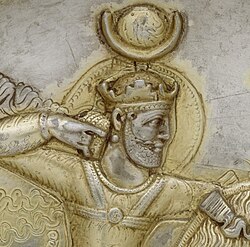 Kavad I on a Sassanid plate
