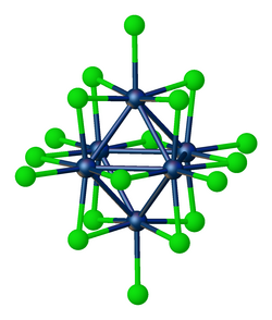 Structure of W6Cl18, tungsten trichloride