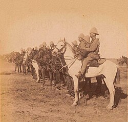 Australian Mounted Rifles before the assault on Belmont