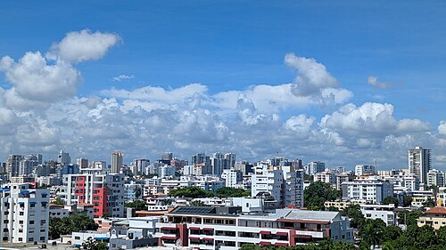 View of La Esperilla district in Santo Domingo, Dominican Republic