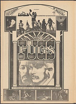 The Fugs' promotional poster for their album It Crawled into My Hand, Honest, 1968