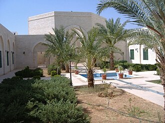Courtyard of the Mausoleum of Abu Ubaydah in Jordan