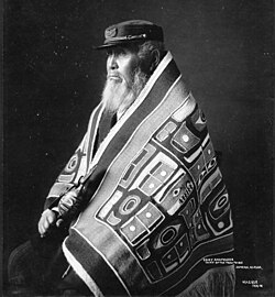 Chief Anotklosh of the Taku tribe, circa 1913