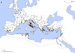 Roman cities in the Imperial period[68]