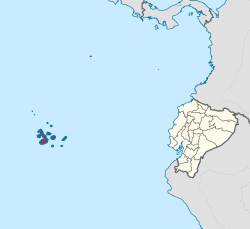 Location of the Galápagos Islands relative to continental Ecuador