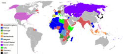 Colonial empires in 1938